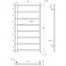 ПОЛОТЕНЦЕСУШИТЕЛЬ GENESIS AQUA TERRA 1000х530, ЧЕРНЫЙ, фото 2